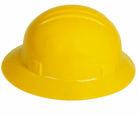 Casco amarillo tipo ala ancha dieléctrico