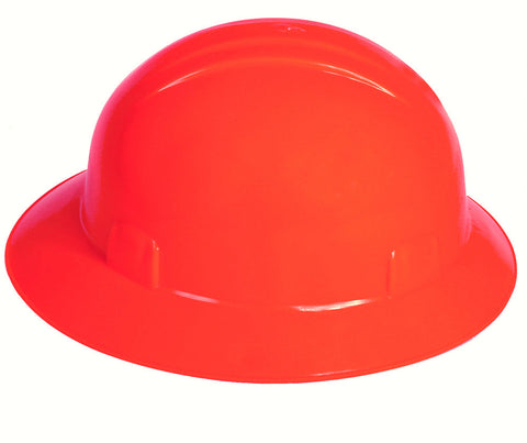 Casco anaranjado high visibility tipo ala ancha dieléctrico
