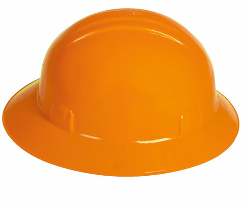 Casco anaranjado tipo ala ancha dieléctrico