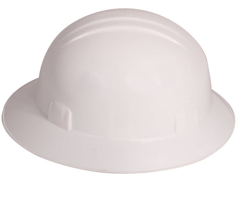 Casco blanco tipo ala ancha dieléctrico